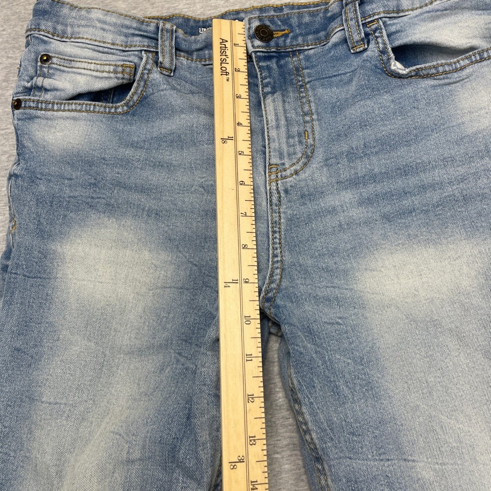 Cat & Jack Jeans Kids 14 Husky Straight Light Blue Stretch EUC - Picture 9 of 9